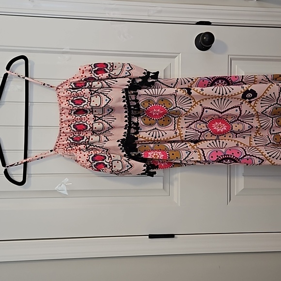 Pink Floral Print Maxi Dress in XXL - Picture 5 of 7